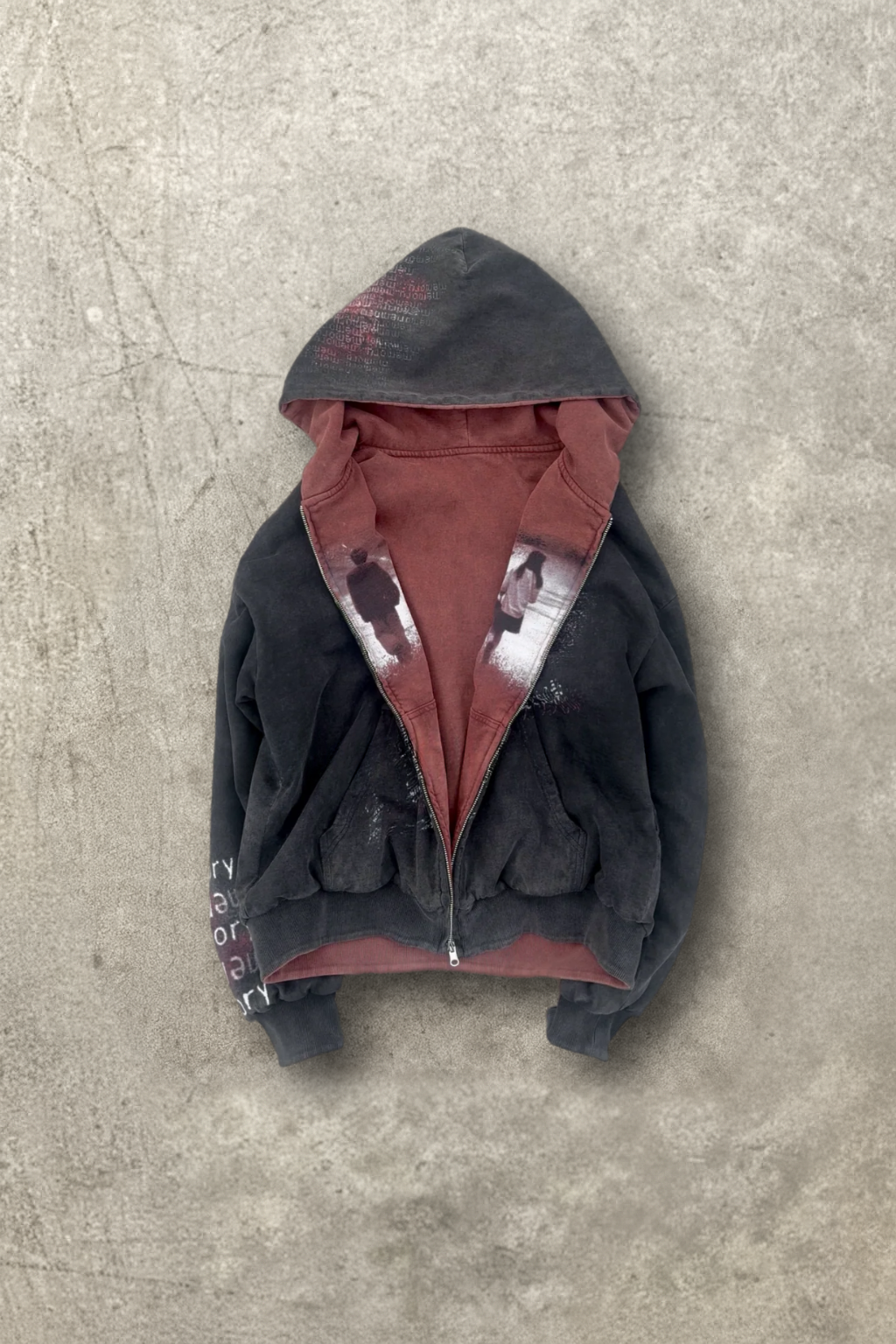 "Lily Chou Chou" Reversible Zip-up