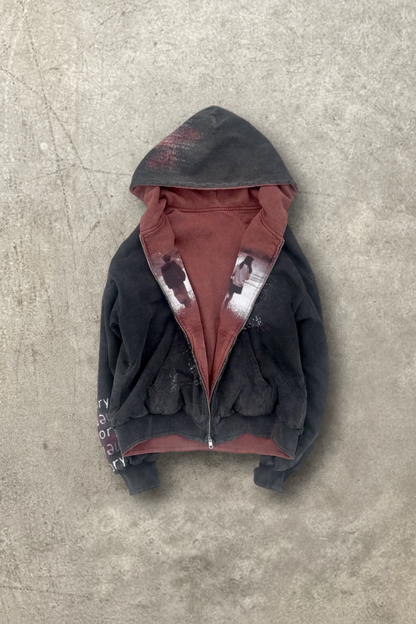 "Lily Chou Chou" Reversible Zip-up