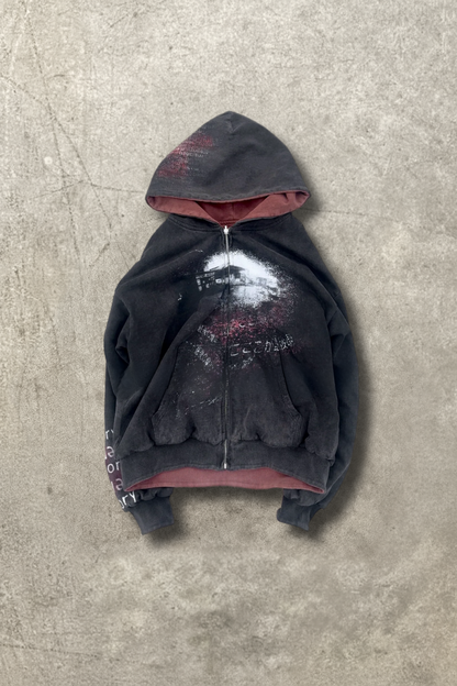 "Lily Chou Chou" Reversible Zip-up